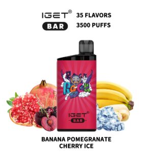 IGET BAR 3500Puffs BANANA POMEGRANATE CHERRY ICE