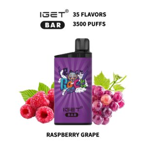 IGET BAR 3500Puffs RASPBERRY GRAPE