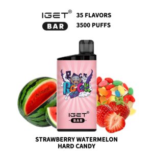IGET BAR 3500Puffs STRAWBERRY WATERMELON HARD CANDY