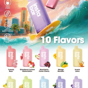 INSTA BAR WOOYEAH 10000PUFFS(1PCS-2PCS)